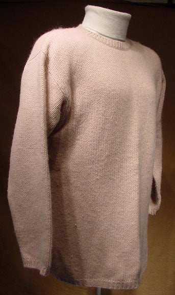 Woman's soft pink angora lambs wool crewneck sweater by The Limited, size small