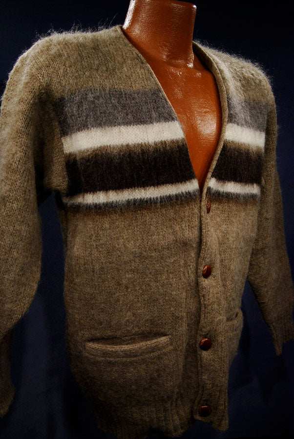 Men's Icelandic Wool Cardigan Sweater by Hilda Ltd.