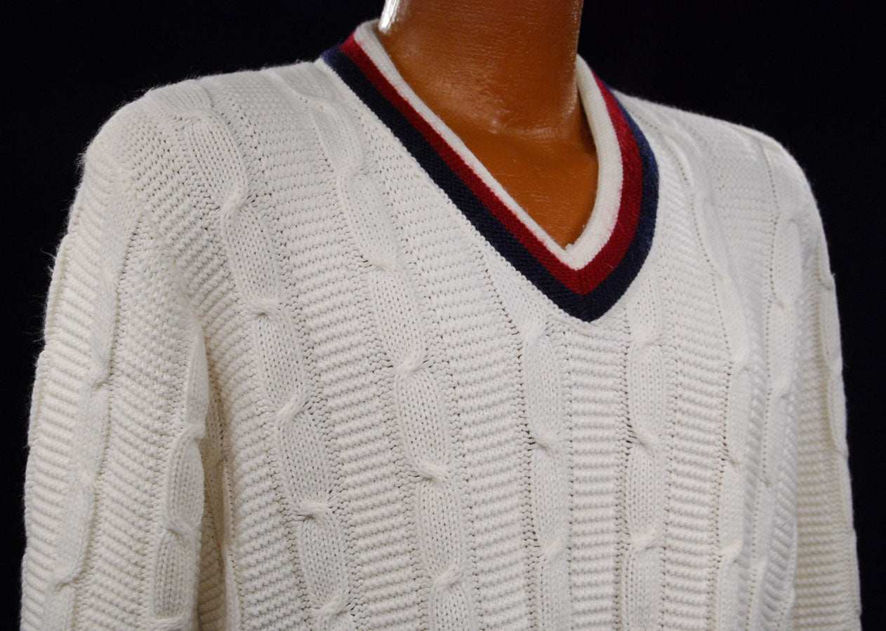 Classic Retro Tennis Sweater