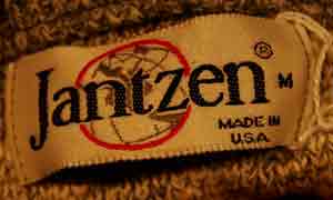 Jantzenのメンズレトロコットンクルーネックプルオーバーセーター