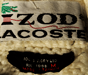 IZOD Tennis Sweater retro classic