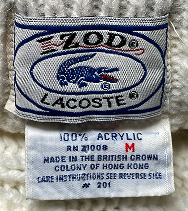 Klassischer Retro-Strickpullover von Izod für Herren, Tennispullover mit gestreiftem Besatz