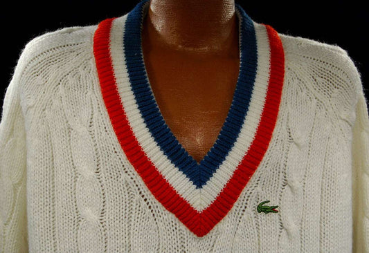 IZOD Sweater Men's retro tennis sweater classic