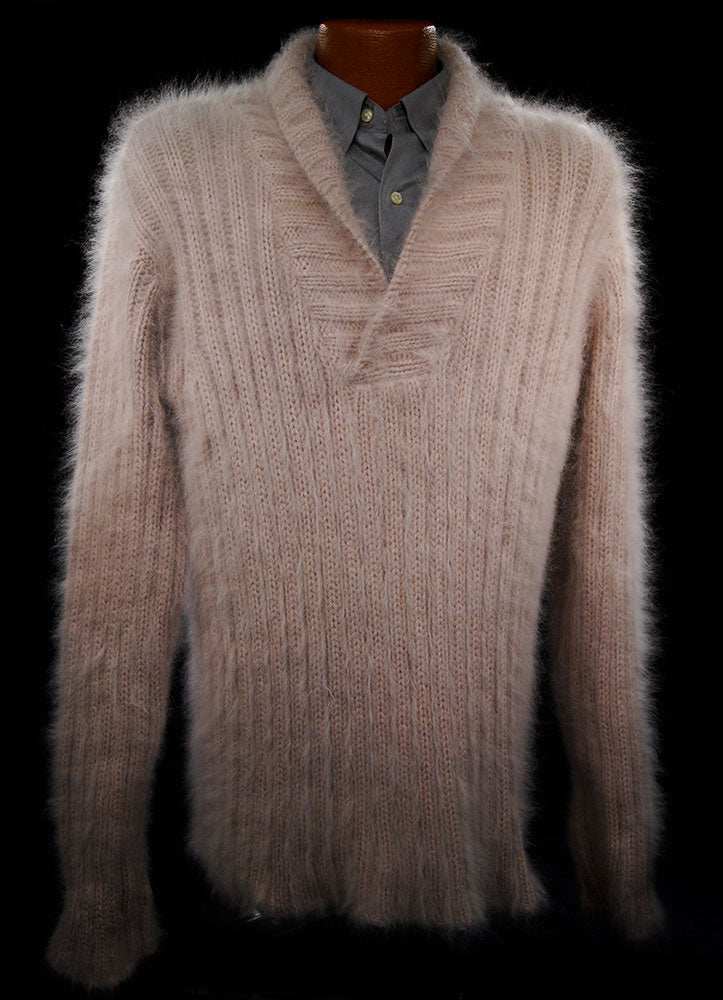 GUCCI メンズ ショールネック アンゴラ セーター