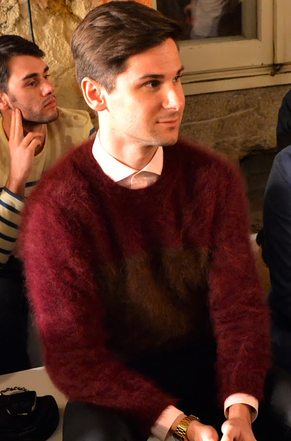 GUCCI Angora-Pullover mit Rundhalsausschnitt für Herren