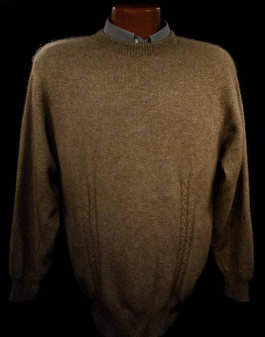 Men's medium possum sweater crewneck made from New Zealand possum fur yarn by Lothlorian