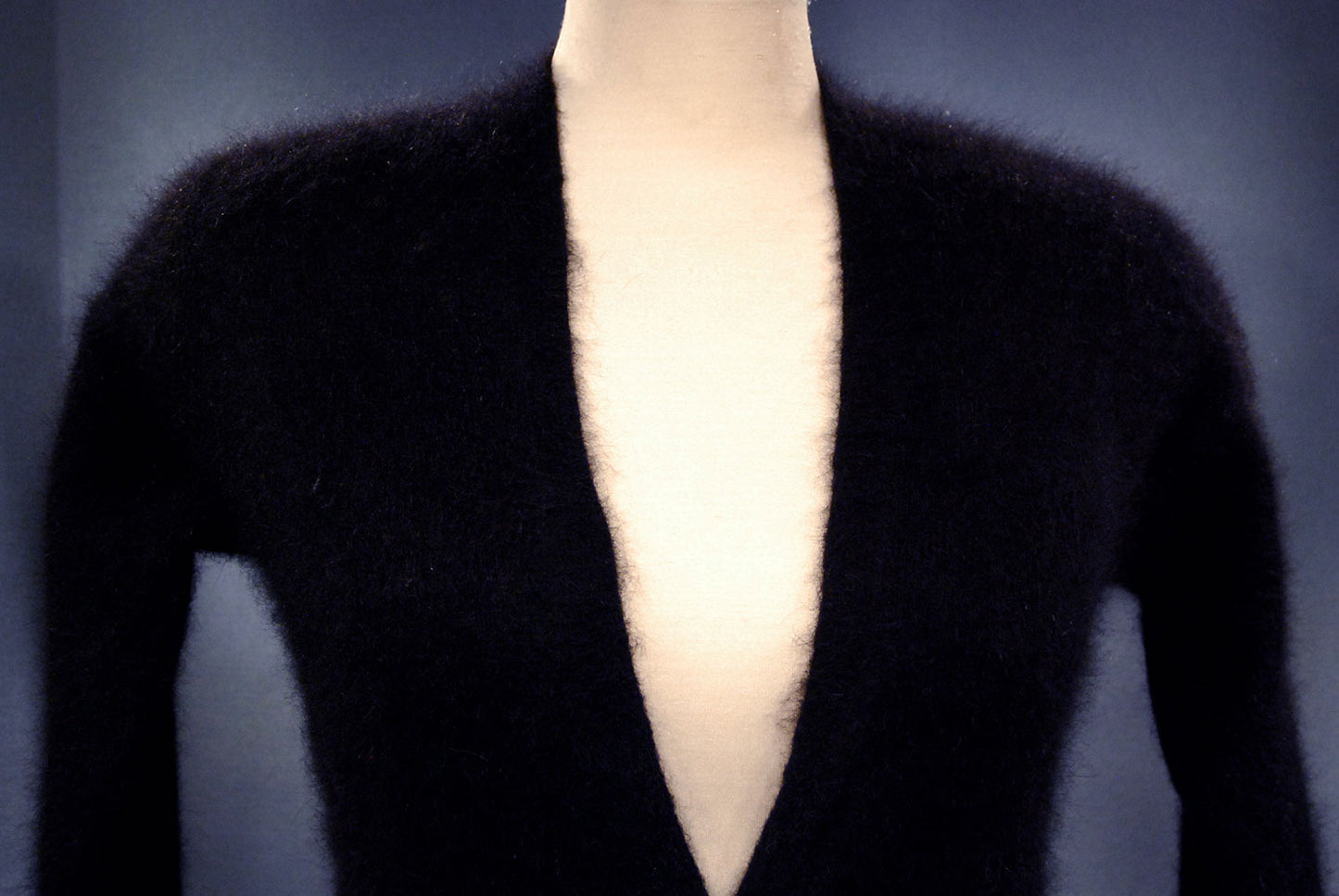 Woman's Black Angora Cardigan Sweater by Victoria's Secret