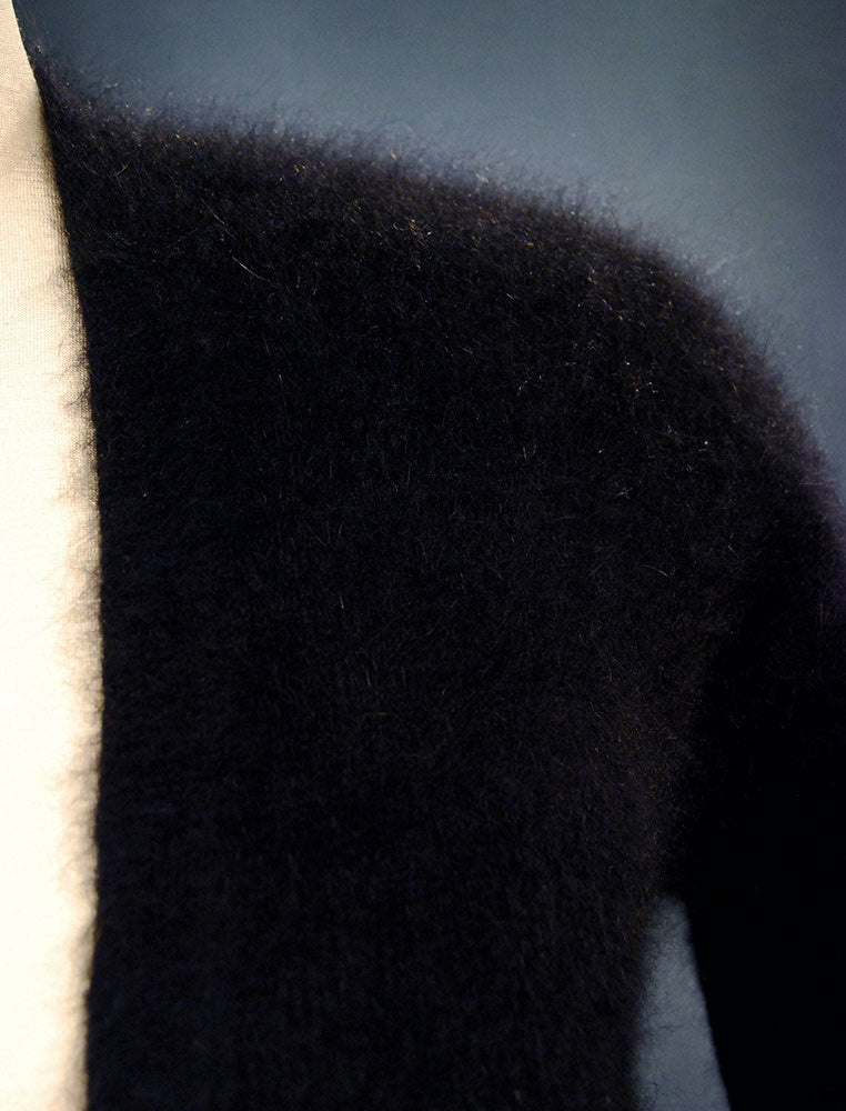 Woman's Black Angora Cardigan Sweater by Victoria's Secret