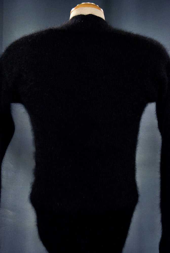 Woman's black angora wool cardigan sweater by Victoria's Secret in X-Small size