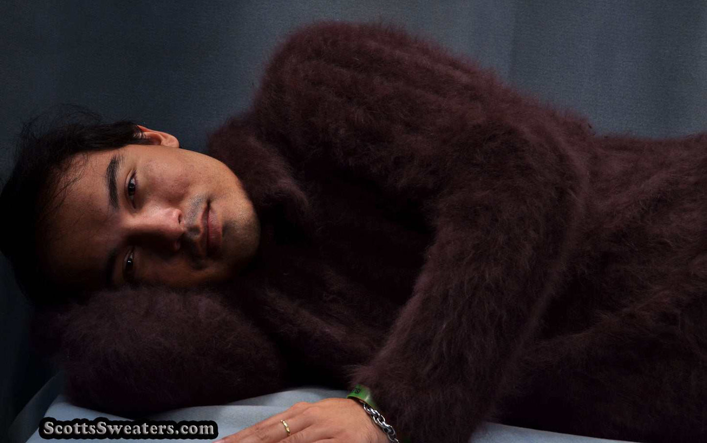 Rare men's GUCCI Polo-neck Angora Sweater
