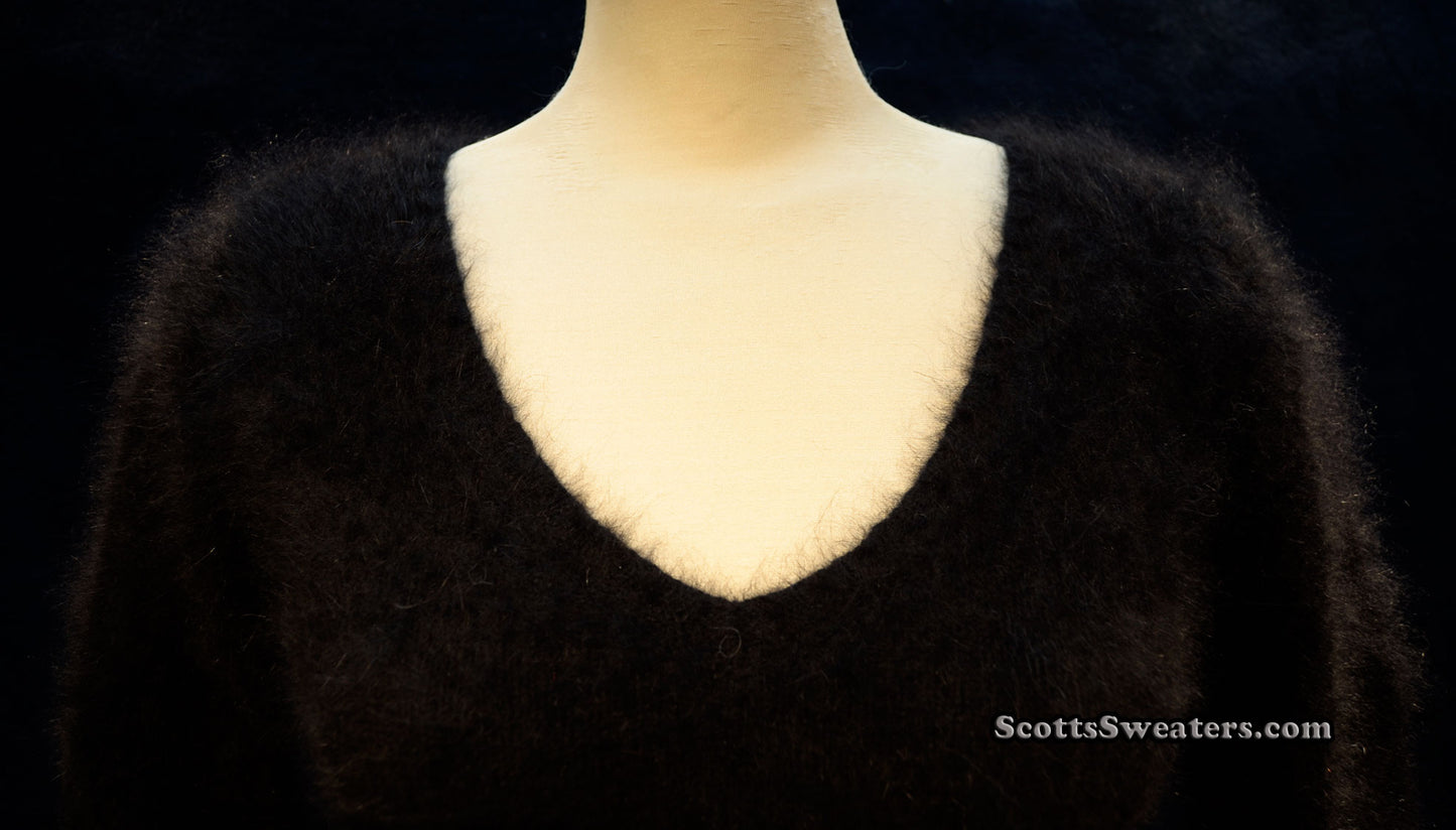 Woman's Angora Scoop Neck Sweater