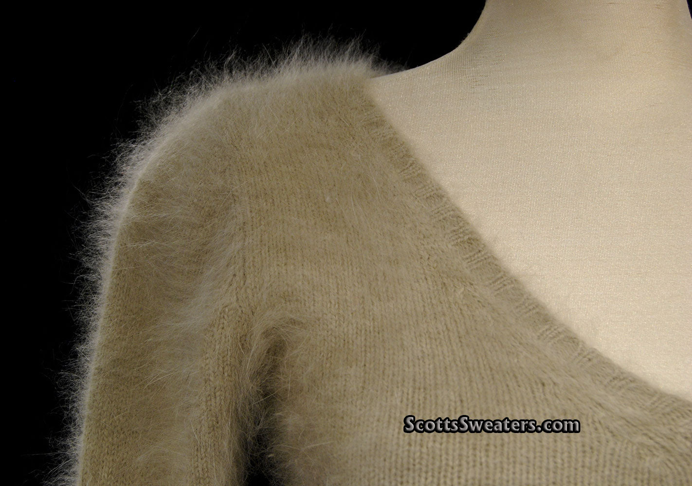 Woman's Angora Scoop Neck Sweater