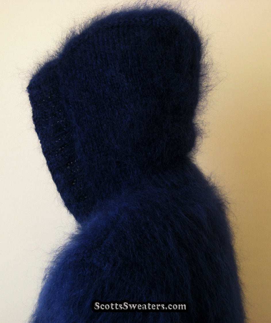 Men's Mohair Sweater hoodie jacket coat