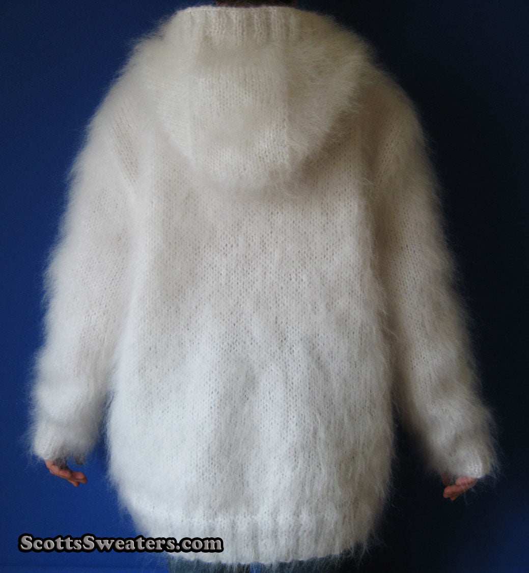 Men's Mohair Sweater hoodie jacket coat