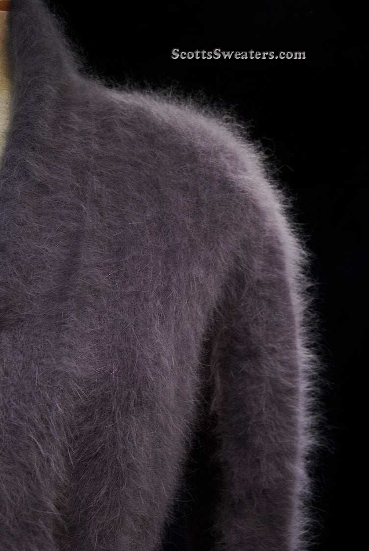 Woman's Open-Front Angora Cardigan Sweaters