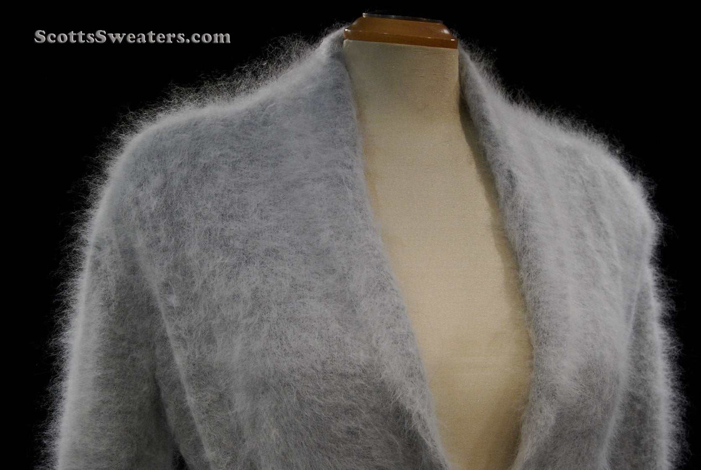 Woman's Open-Front Angora Cardigan Sweaters