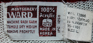 Men's Retro Tennis Sweater / shirt by Montgomery Ward