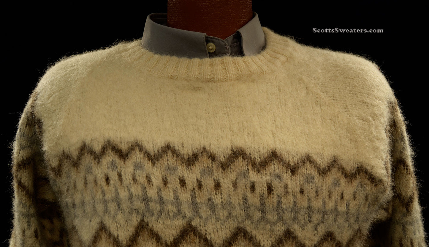 Herrenpullover aus isländischer Wolle mit Rundhalsausschnitt von GE-KA