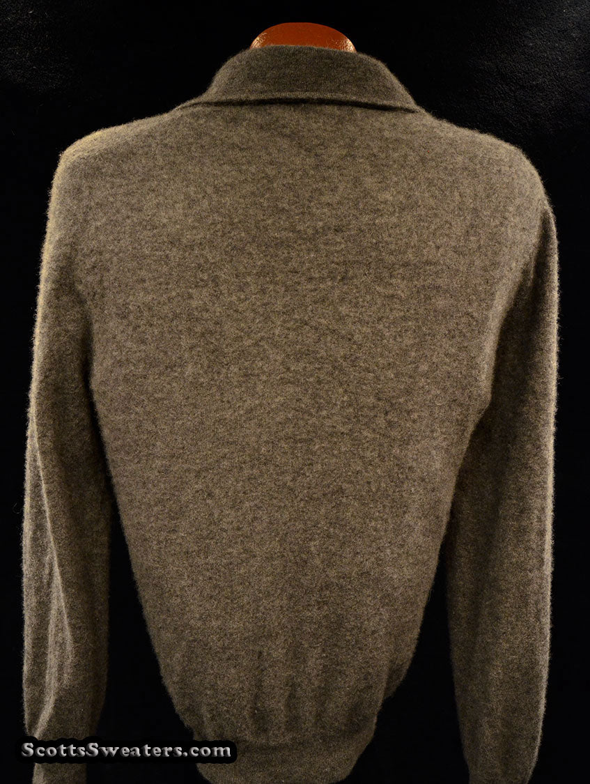 Grauer Rollkragenpullover aus Kaschmir für Herren
