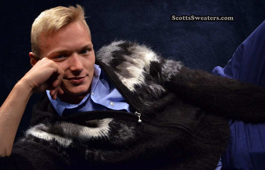 Men's Alpaca Cardigan Hoodie