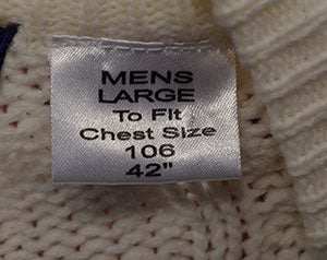 Men's classic V-neck cricket sweater pullover by Fearnley size Large/X-Large pre-owned