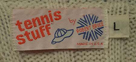 Men's Retro Tennis Sweater by Robert Bruce