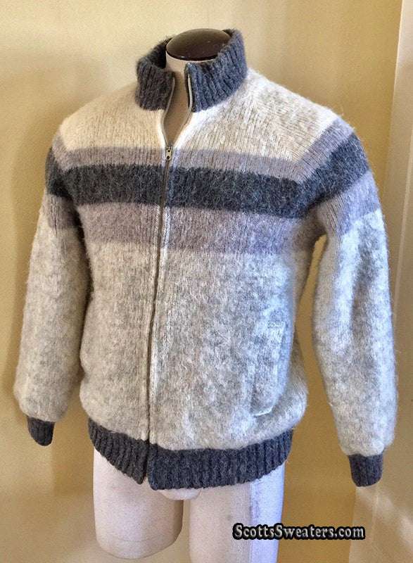 Men's Retro Icelandic Wool Jacket by Alafoss Icewool