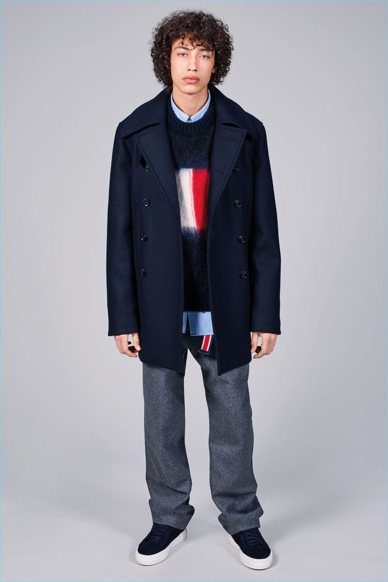 Tommy Hilfiger Mohair-Pullover mit Rundhalsausschnitt für Herren