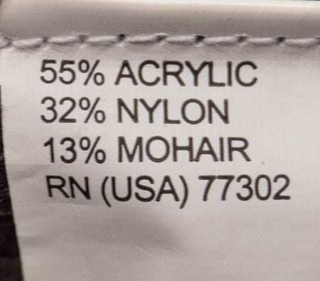 Charcoal grey men's mohair cardigan with black skull design by Zara in size small