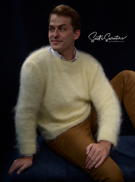 mens mohair sweater "A Single Man"