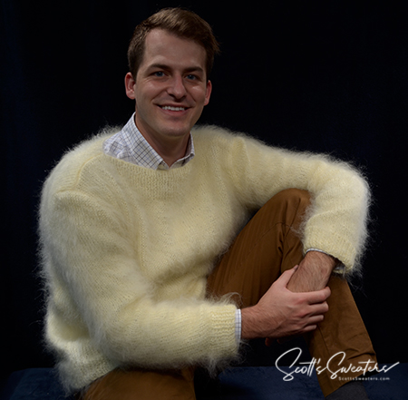 mens mohair sweater "A Single Man"