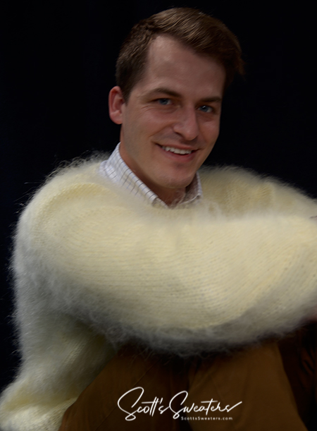 mens mohair sweater "A Single Man"
