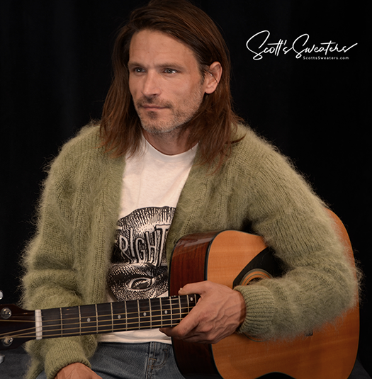 Kurt Cobain sweater Mohair cardigan