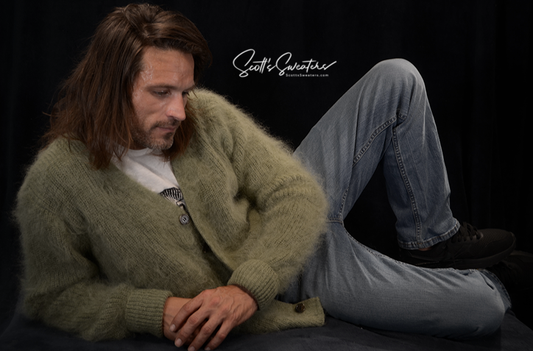 Kurt Cobain sweater Mohair cardigan