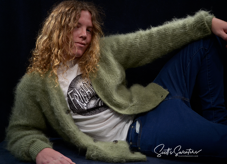 Kurt Cobain sweater Mohair cardigan