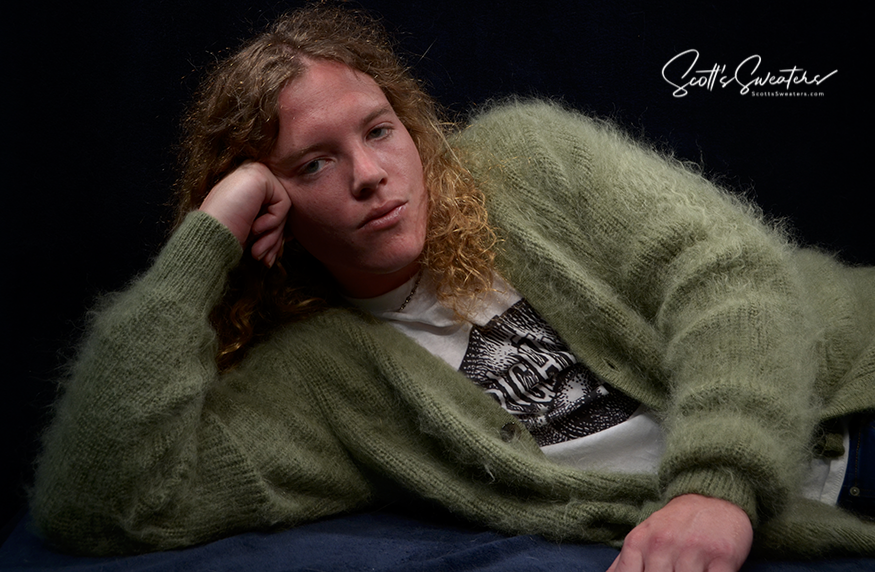 Kurt Cobain sweater Mohair cardigan
