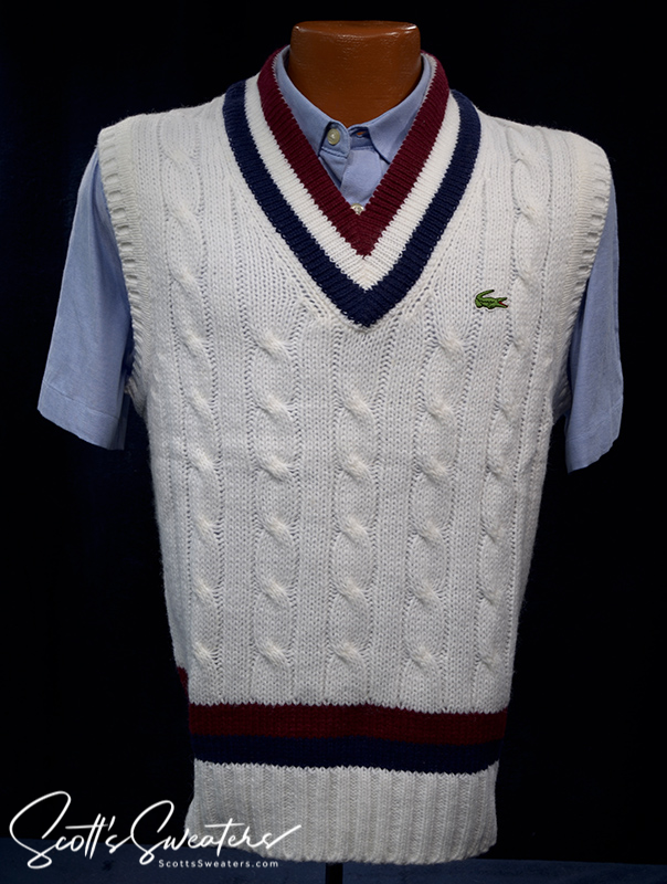 Men's Izod sweater vest for tennis by Izod Lacoste 