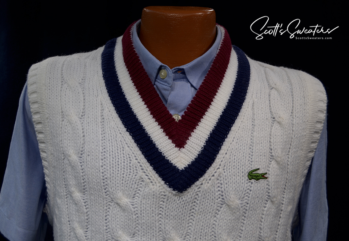 Men's Izod sweater vest for tennis by Izod Lacoste 