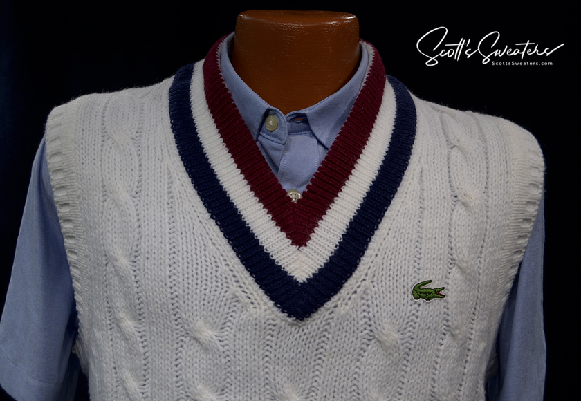 Men's Izod sweater vest for tennis by Izod Lacoste 