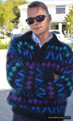 Men's Icelandic Polo-neck Mohair Sweater