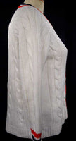 Woman's Retro Tennis Sweater Cardigan