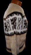 Small boy's soft tan alpaca cardigan sweater, large size available only