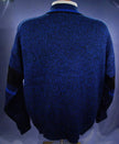 Men's Retro Bugle Boy royal blue acrylic crewneck sweaters matching set for men and boys