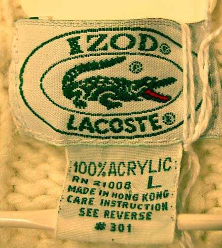 Men's Classic Retro Izod Tennis Sweaters Green/Red Stipes