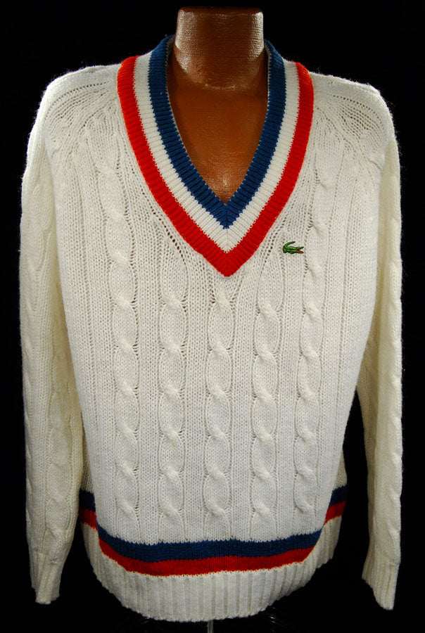 IZOD Sweater Men's retro tennis sweater classic