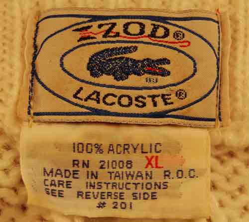 IZOD Sweater Men's retro tennis sweater classic