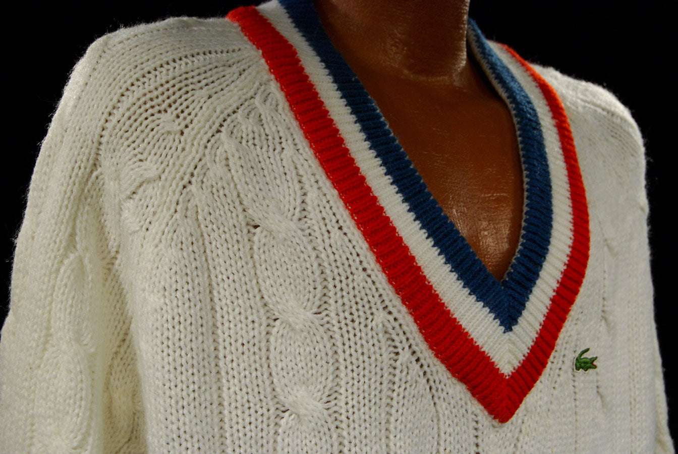 IZOD Sweater Men's retro tennis sweater classic
