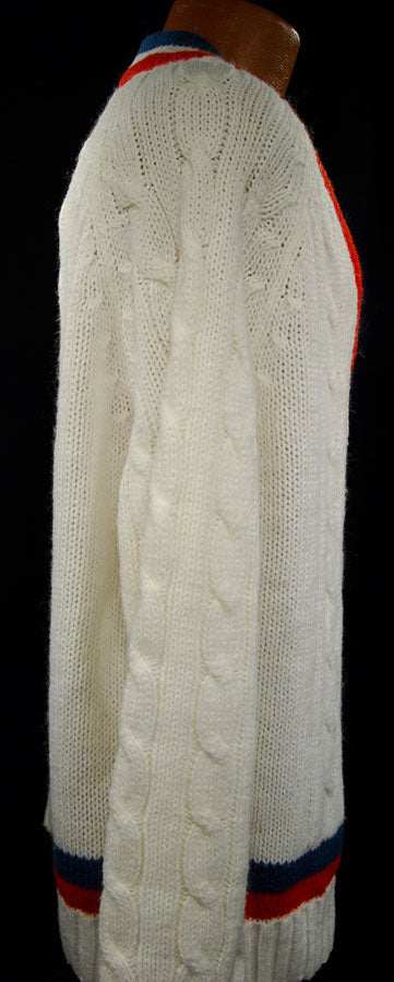 IZOD Sweater Men's retro tennis sweater classic