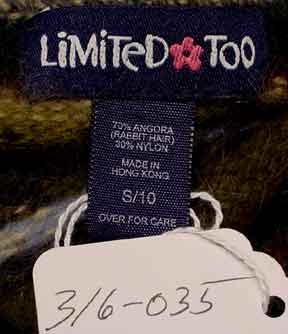 Waldgrüner Angora-Rundhalspullover für Mädchen von Limited Too