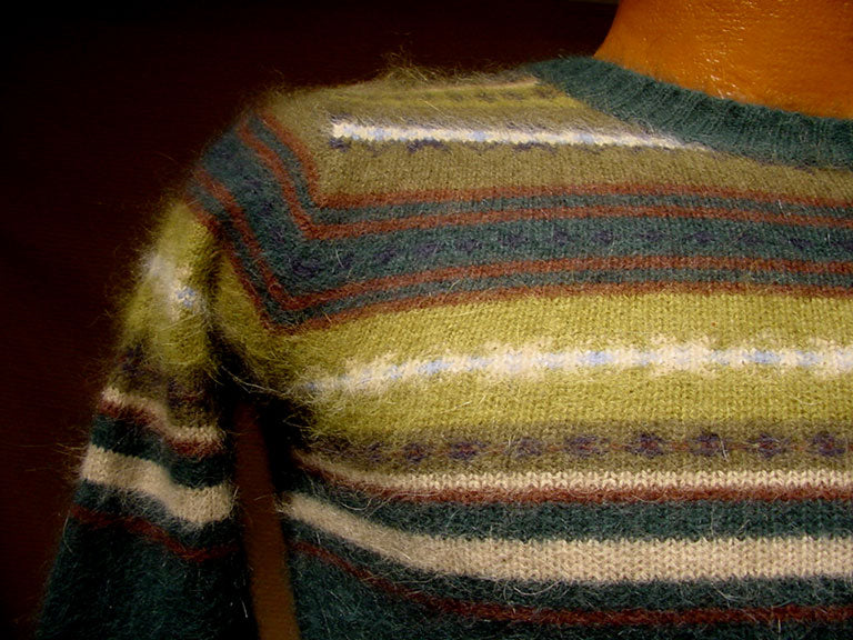 Waldgrüner Angora-Rundhalspullover für Mädchen von Limited Too